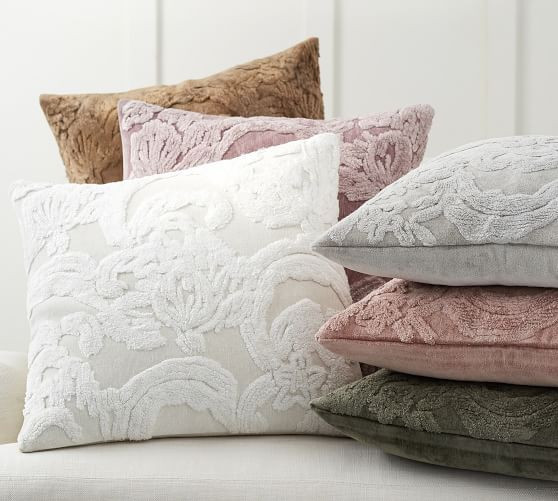 Natalia Silk Jacquard Pillow Covers | Pottery Barn (US)