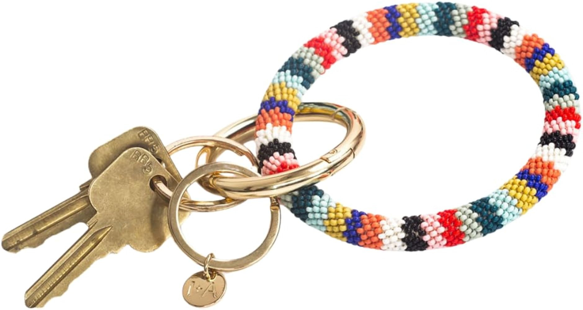 INK + ALLOY Key Ring Bracelet for Women, Chloe Beaded Keychain Wristlet, Handmade Jewelry for the... | Amazon (US)