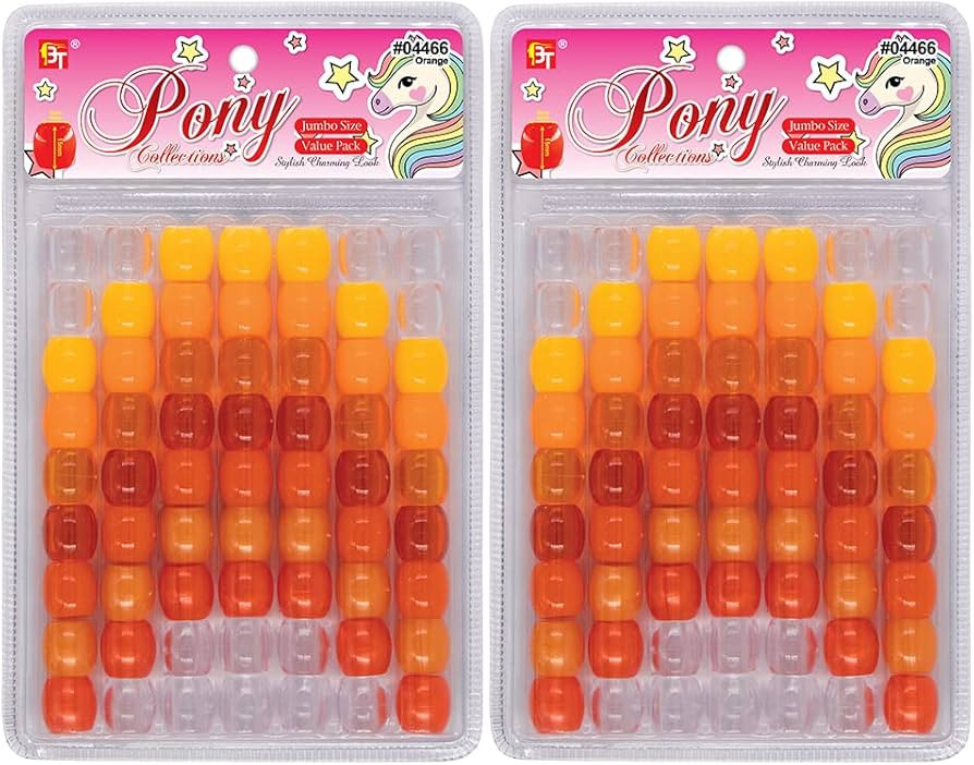 126 Pcs Beads Jewelry Making Kit DIY Hair Braiding Bracelet Ornaments Crafts Jumbo Round Pony (Pe... | Amazon (US)