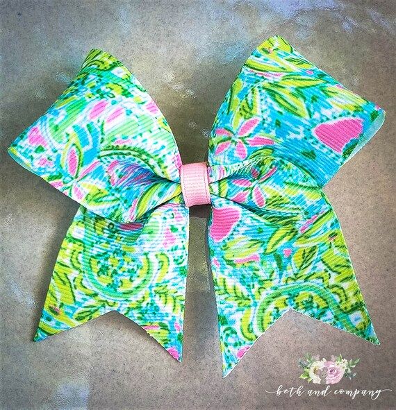 Lilly Fabric Inspired Toddler Hair Bow, Jungle | Etsy (US)