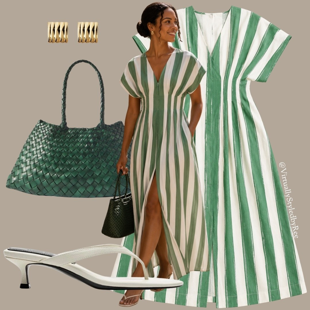 The effortless stripe, the flattering silhouette, the chic front split… and yes, it has pockets (the ultimate summer luxury). Paired with kitten thong heels, a woven bag, and gold jewelry for that South of France feeling ☀️🍋

#LTKStyle #SummerStyle #VacationOutfit #ResortWear #StripedDress #EuropeanSummer #SouthOfFranceStyle #SummerCapsule #EffortlessStyle #DressWithPockets

#LTKsummer #LTKeurope #LTKuk