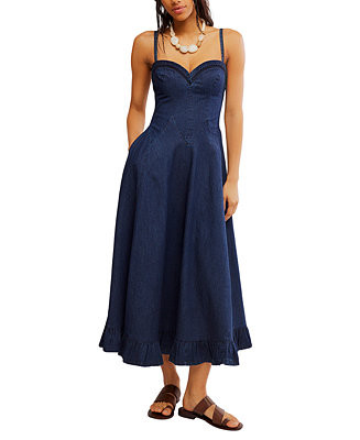 Women's Another Season Sweetheart Neck Midi Dress | Macy's