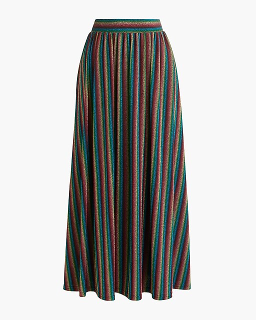 Knit sparkle midi skirt | J.Crew Factory