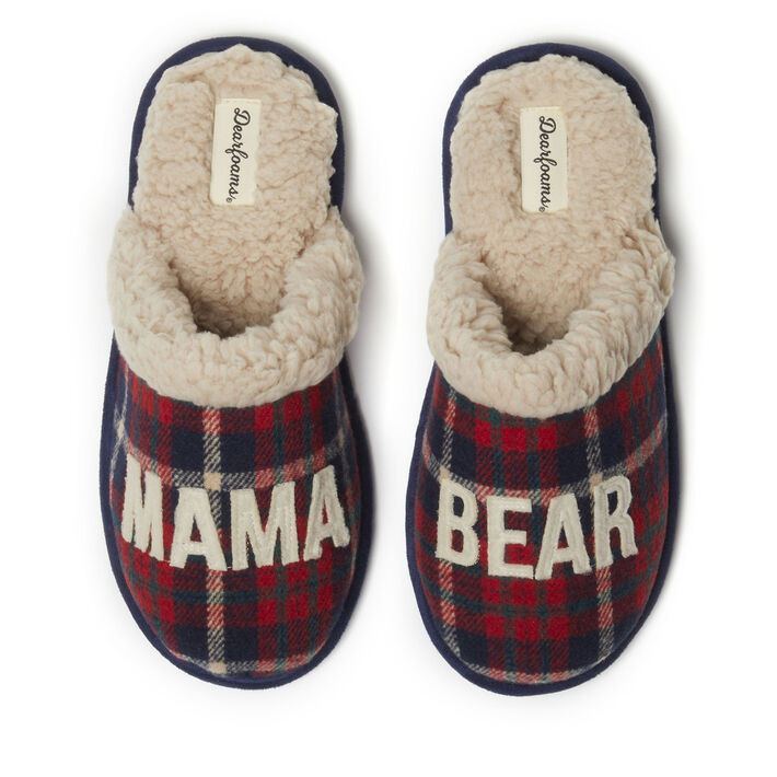 Women's Mama Bear Plaid Scuff | Dearfoams