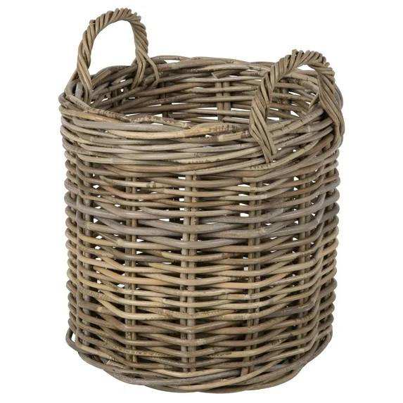 Kouboo Rattan Round Basket &, Nursery, Handwoven with Handles, Organizer, Indoor & Outdoor Plante... | Walmart (US)