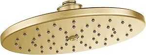 Moen S112BG Waterhill 10-Inch Single Function Showerhead with Immersion Rainshower Technology, Br... | Amazon (US)