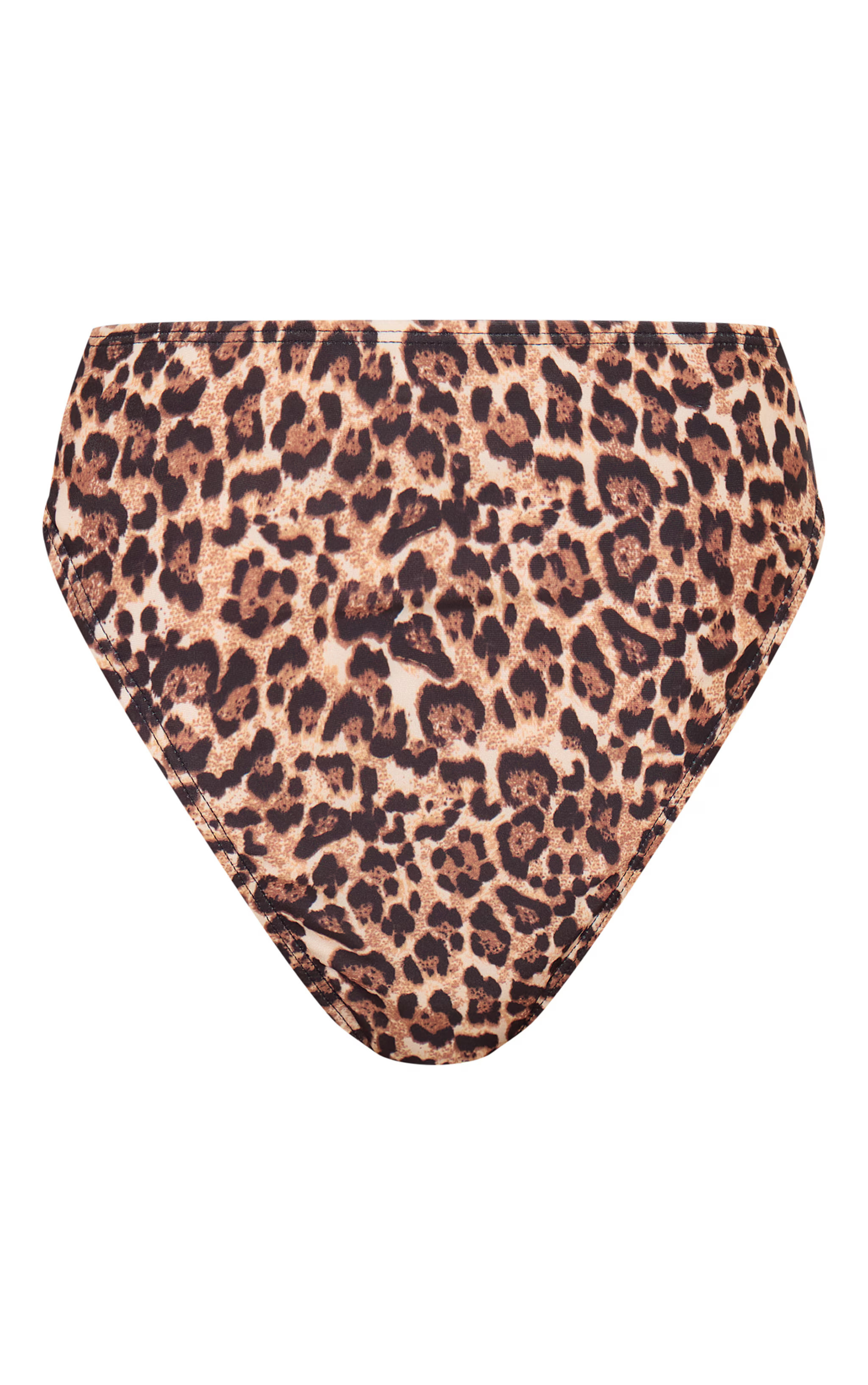 Leopard Mix & Match High Waist High Leg Bikini Bottoms | PrettyLittleThing US