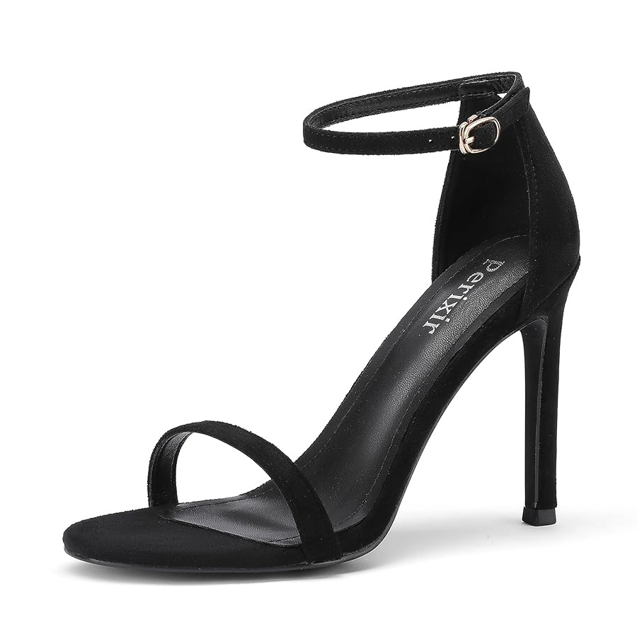perixir Strappy Heels for Women High Stiletto Heels Sexy Prom Dressy Sandals Ankle Strap Heels Da... | Amazon (US)