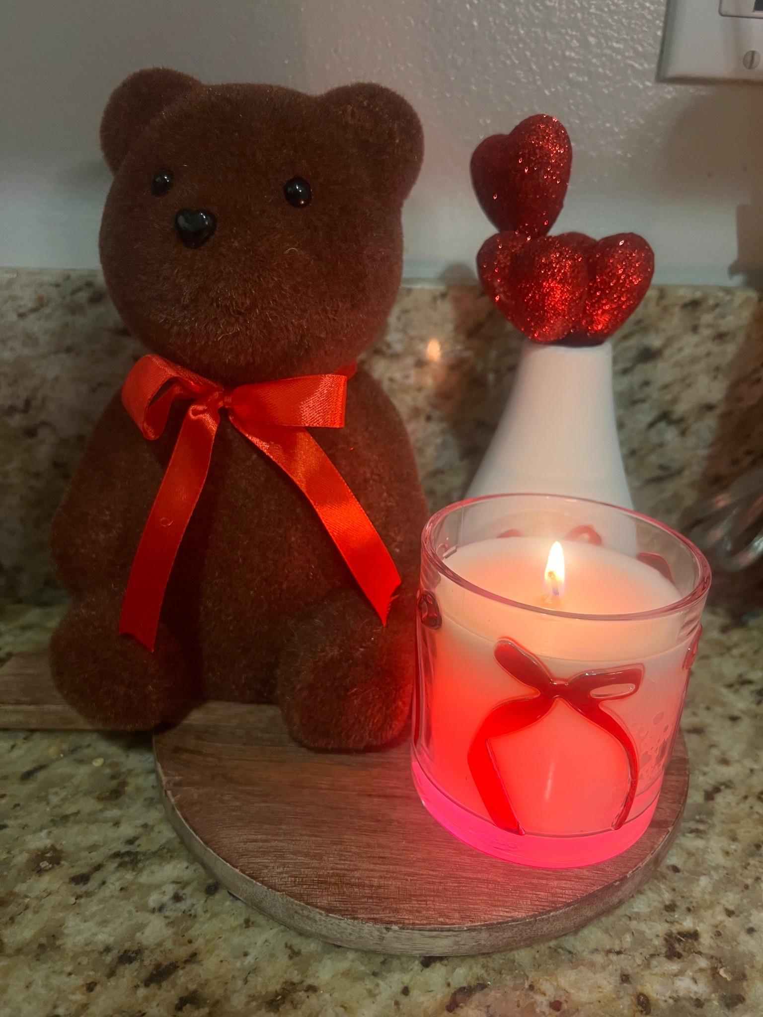 This candle sets the mood 