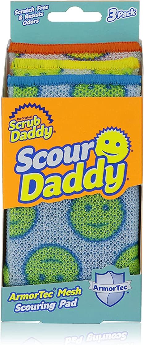 Scrub Daddy Scour Pads - Scour Daddy - Multi-Surface Scouring Pad, Absorbent, Durable, FlexTextur... | Amazon (US)