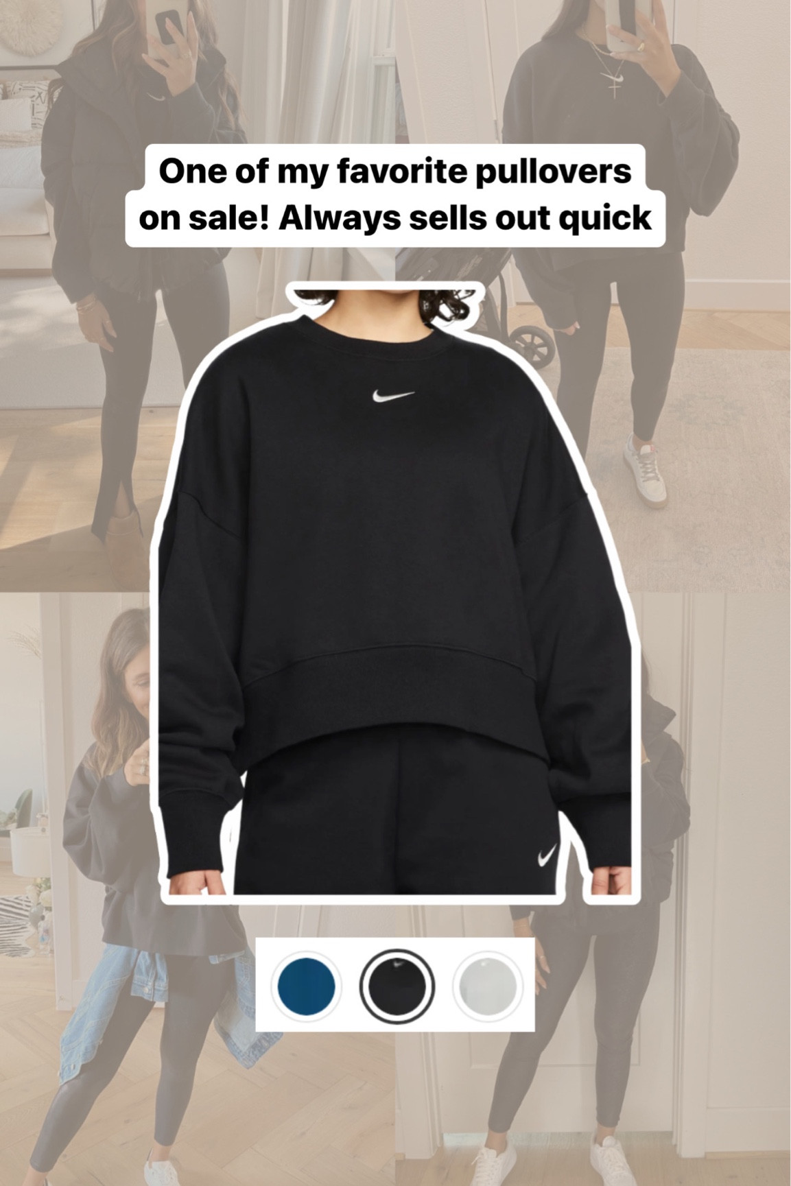 Nike pullover on sale! I’ve had this for years and still one of my most worn. A cropped oversized fit 

Size: medium 

#LTKCyberweek #LTKsalealert #LTKstyletip