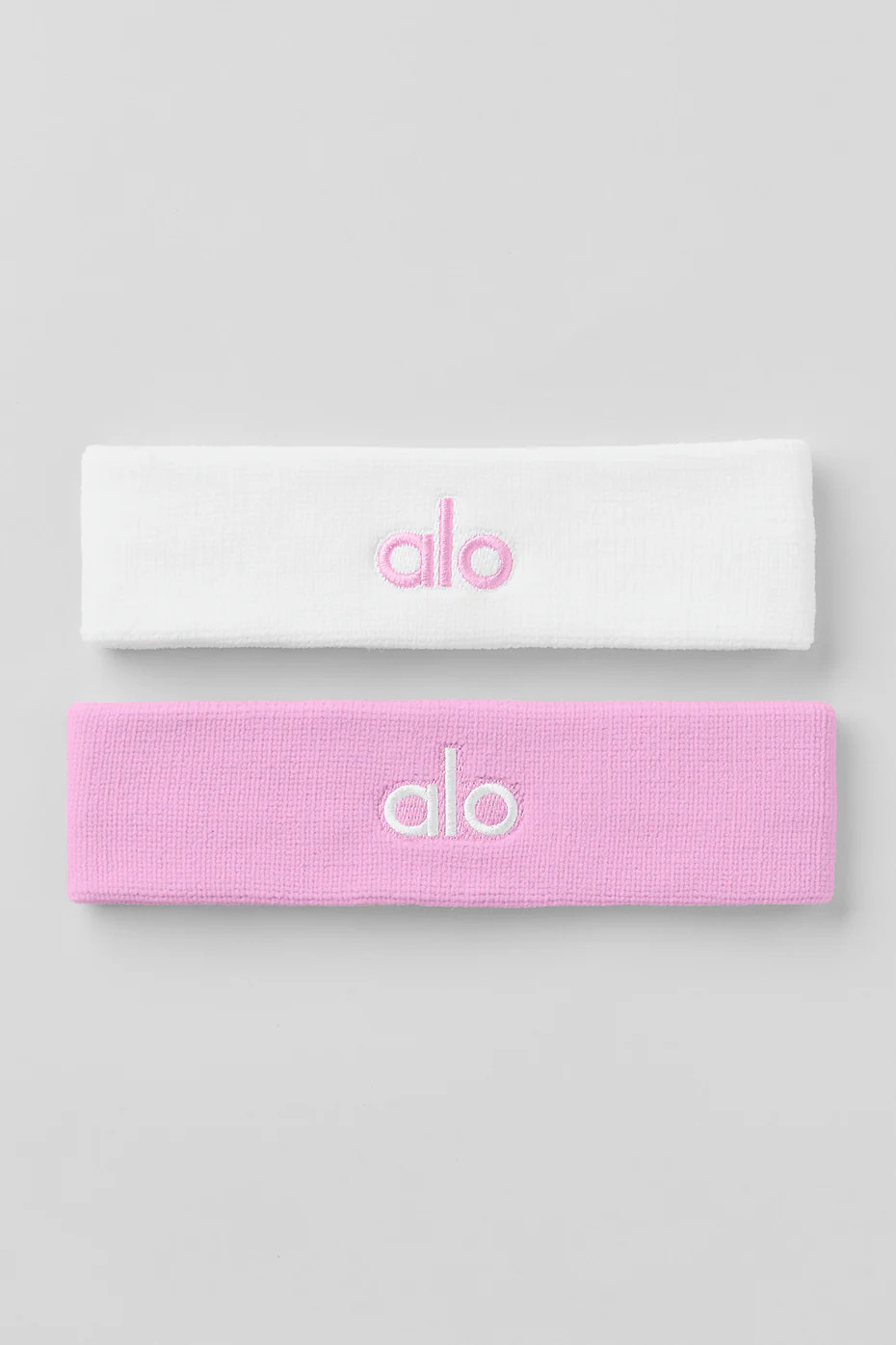 Glow Sweatband (2-Pack) - Candy Heart Pink/White | Alo Yoga (US)