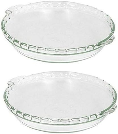 Pyrex Bakeware 9.5" Clear Scalloped Glass Pie Plate (2-Pack) - Made in USA | Amazon (US)