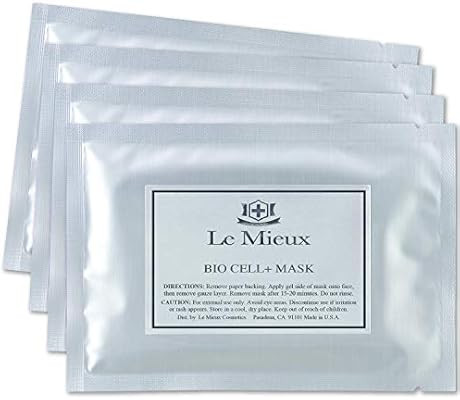 Le Mieux Bio Cell+ Mask - Marine Collagen & Peptide Brightening Serum Face Mask, Anti-Aging Facia... | Amazon (US)