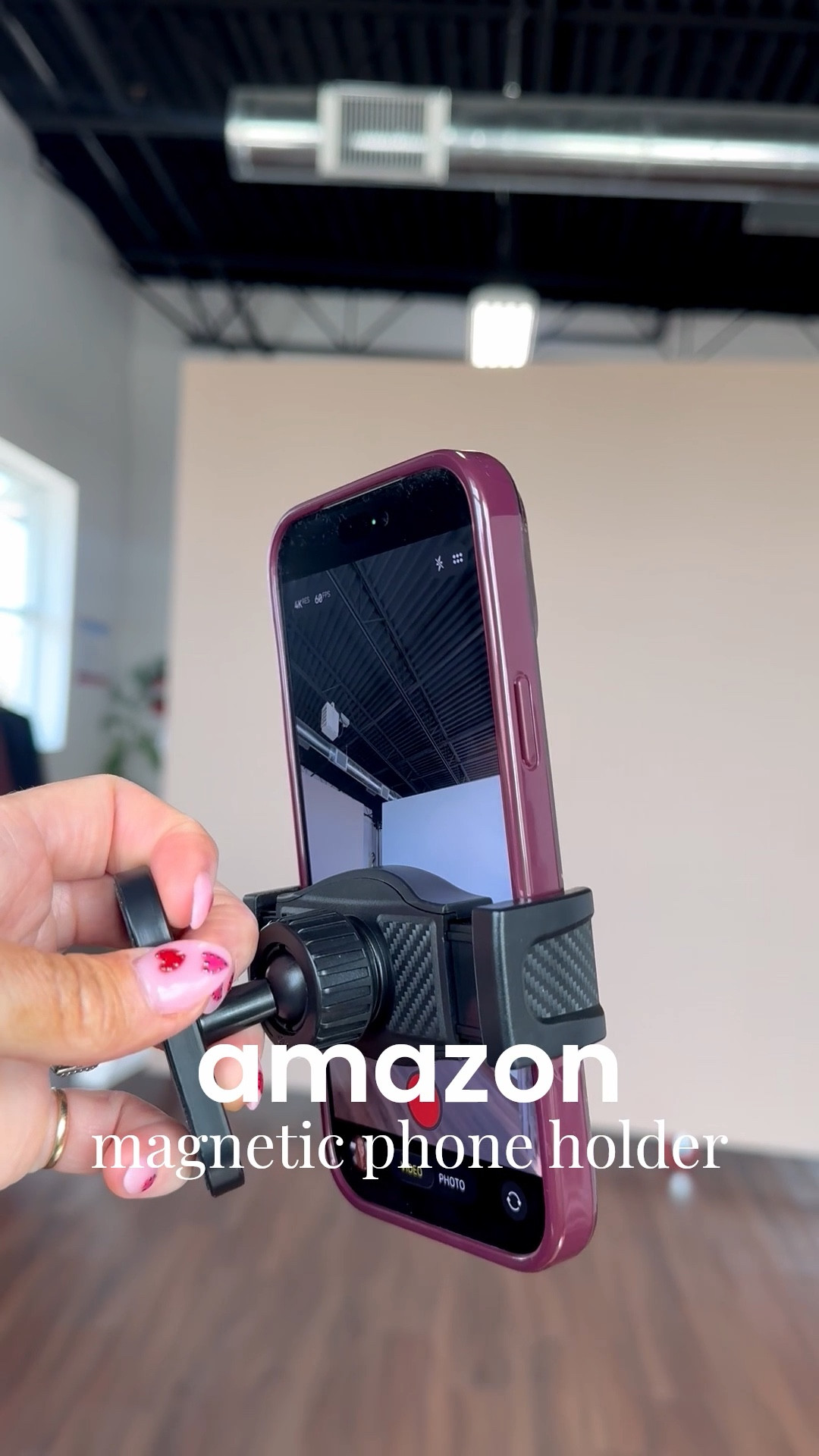 This magnetic phone holder has been such a game changer for videos on the go. It fits in any bag and the magnet is super strong! #amazon

#LTKSaleAlert #LTKvlog #LTKdayinmylife
