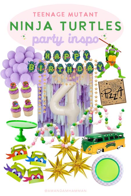 Teenage Mutant Ninja Turtles party but make it girly 🤍🤍🤍 #tmnt #party #birthdayparty 

#LTKfamily #LTKkids #LTKparties
