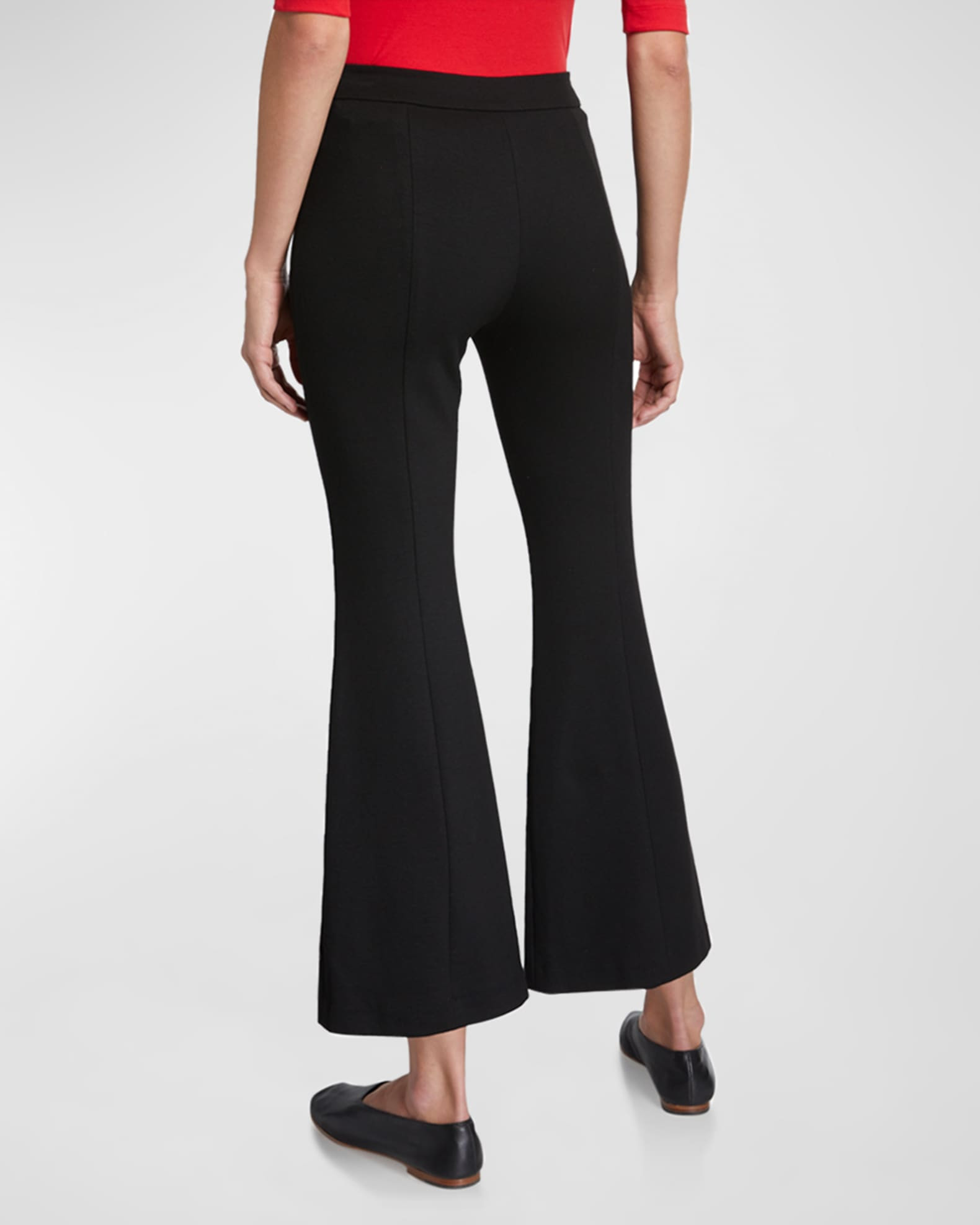 Rosetta Getty Cropped Flare-Leg Trousers | Neiman Marcus
