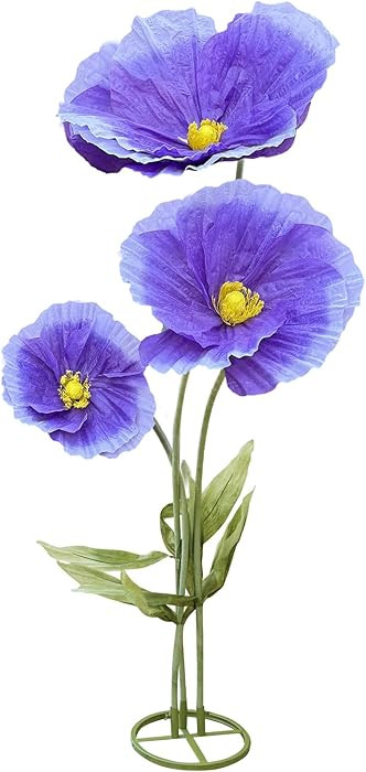 Large Giant Artificial Flowers Decoration - Huge Flower Wedding Indoor Outdoor Decor, 3 Pcs Reali... | Amazon (US)