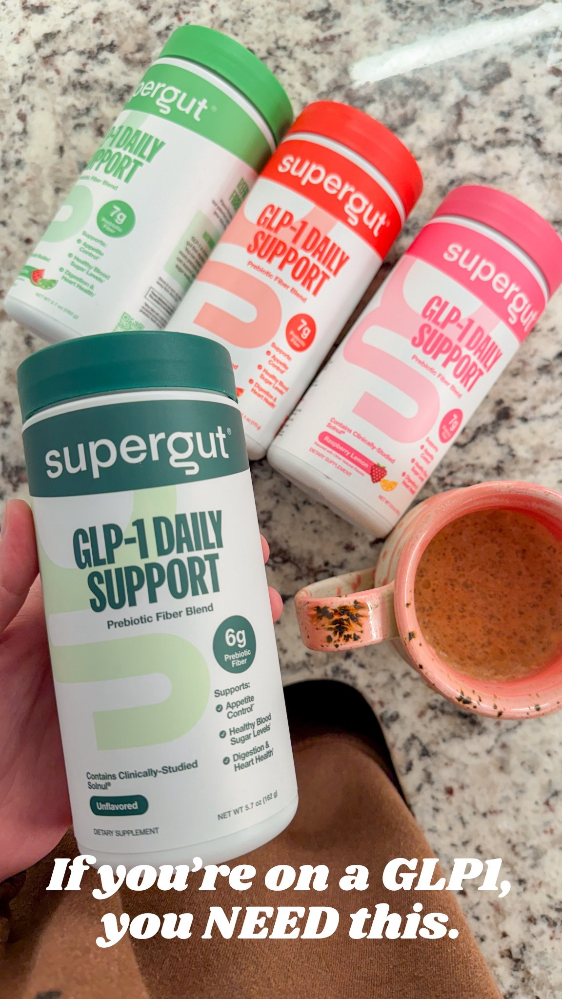 If you’re on a GLP1, make sure you’re taking fiber! It keeps everything moving and helps when I hit a weight stall. The Supergut GLP1 Daily Support blends so good in my coffee and I love their flavored fiber too! 

#LTKFindsUnder50