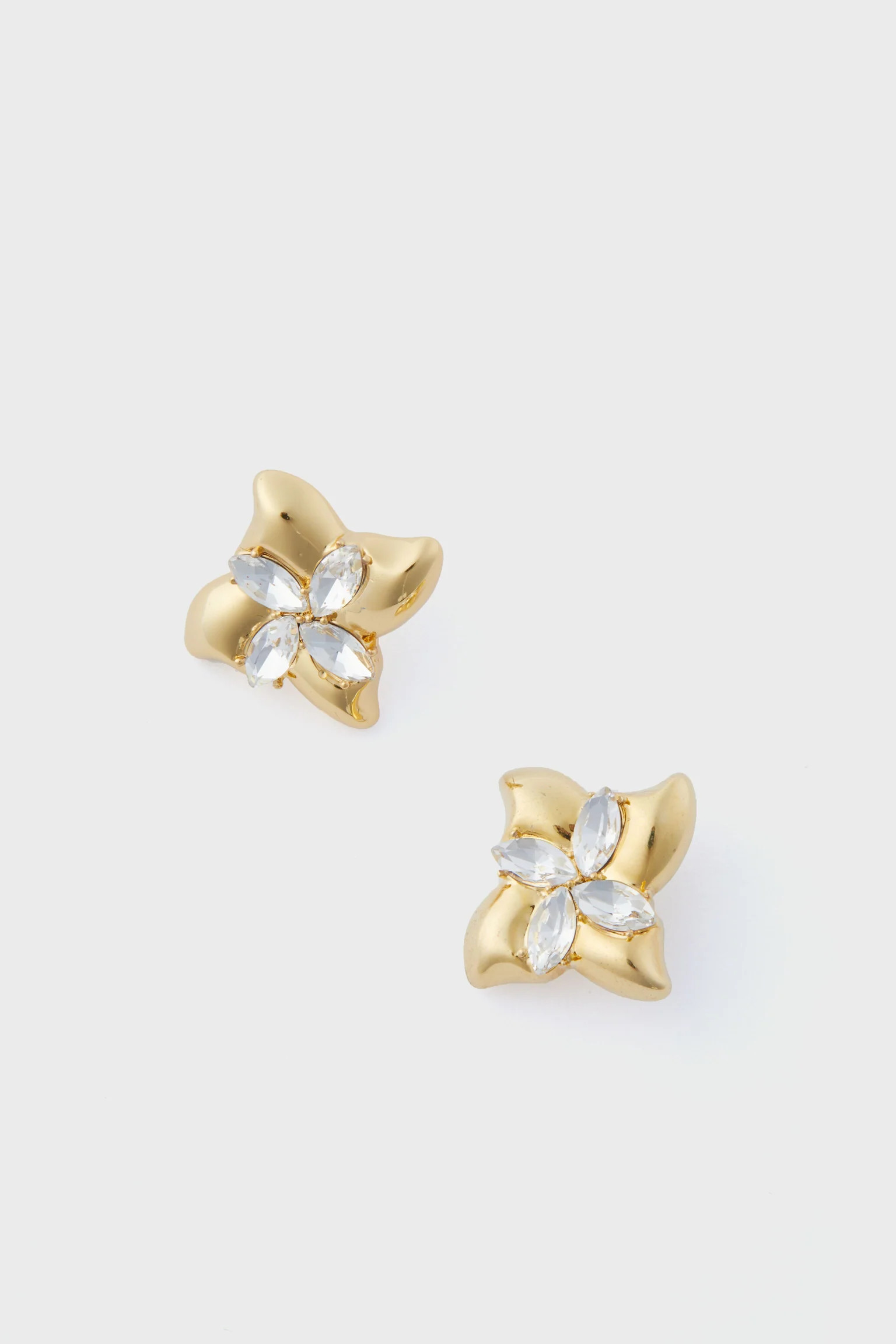 Gold and Crystal Ruth Studs | Tuckernuck (US)