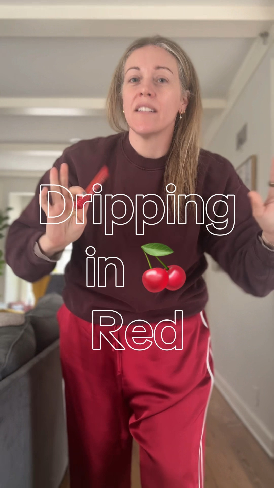 a very cherry outfit today 🍒 

#LTKBeauty #LTKootd #LTKMidsize