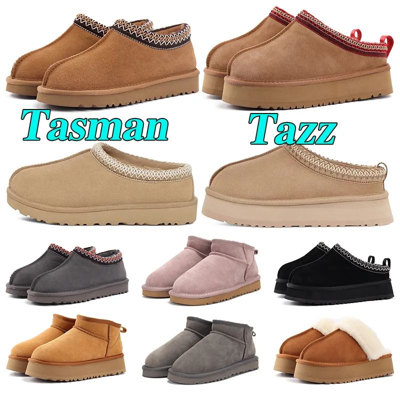 Boots Tazz Slipper Tasman Slippers Womens ultra Ugh boots mini tasman platform Black Chestnut Red... | DHGate