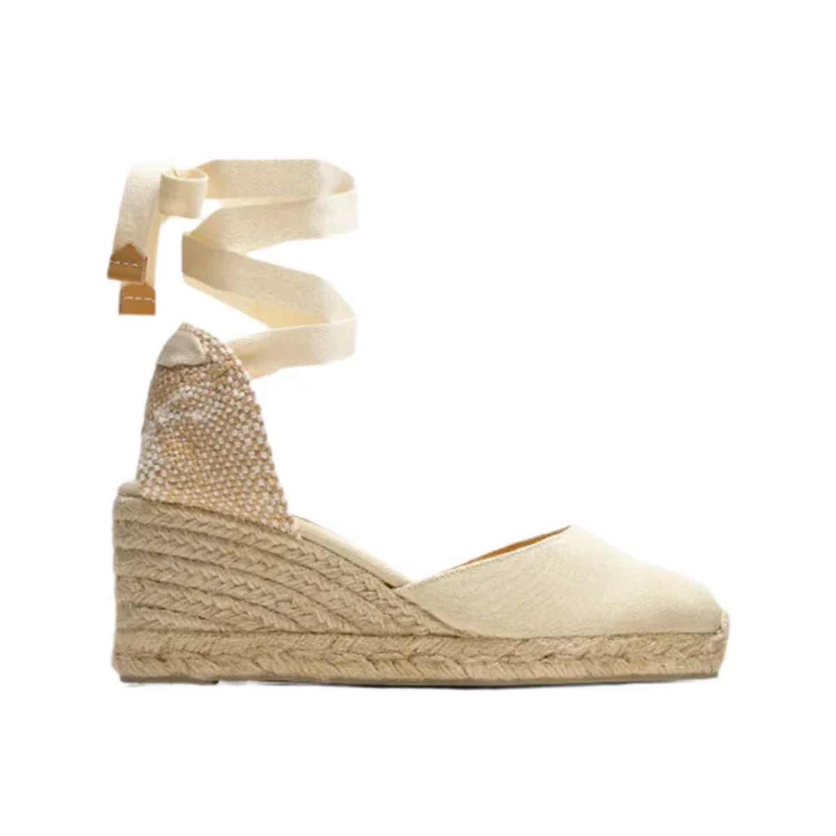 Carina 6 Espadrille in Ivory Cotton | Over The Moon