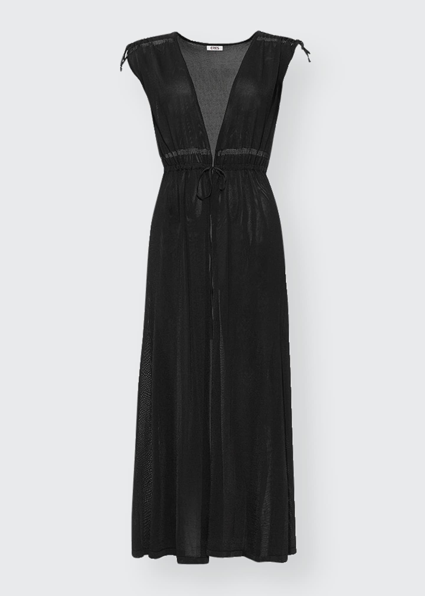 Eres Jasmine V-Neck Tie-Shoulder Coverup Dress | Bergdorf Goodman