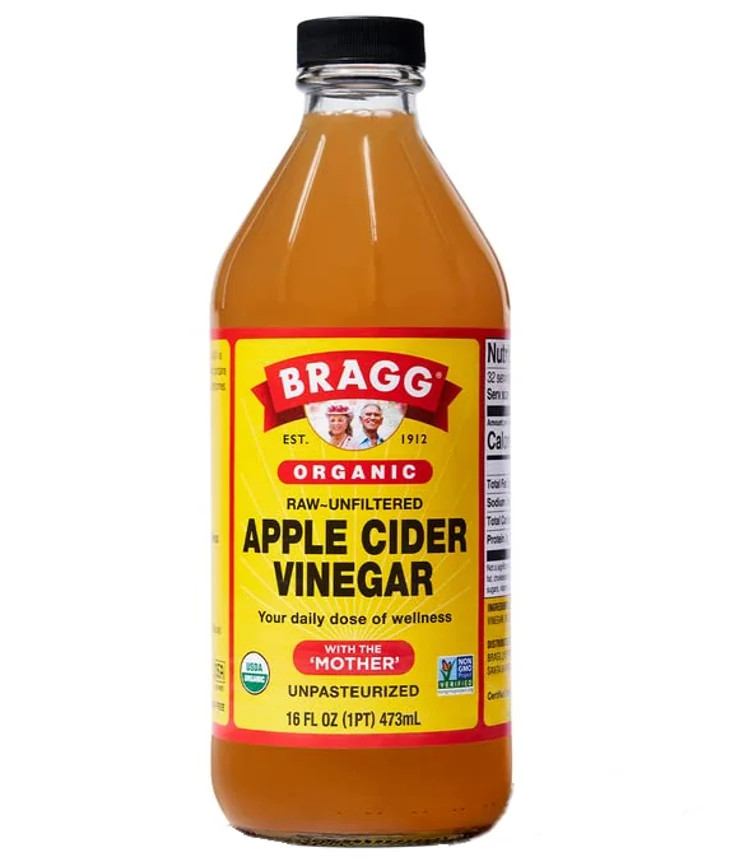 Bragg Organic Apple Cider Vinegar with The Mother, Raw and Unfiltered, 16 fl oz | Walmart (US)