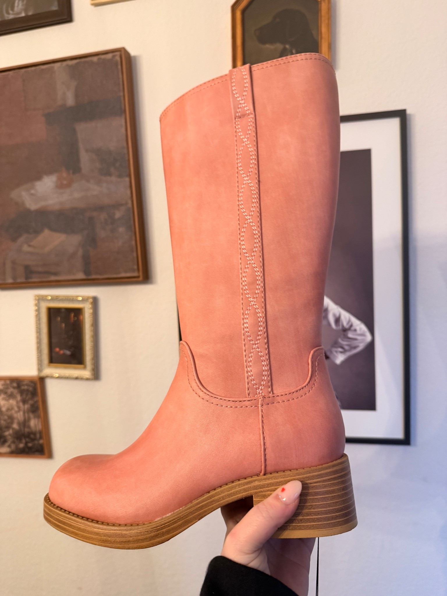 I am obsessed with these! Perfect color &
Under $50. They come in wide calf, too!

#LTKSeasonal #LTKgrwm #LTKMidsize