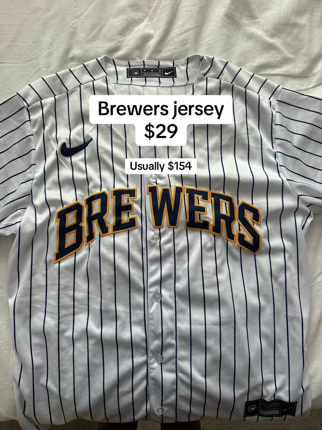 Brewers game ready ⚾💙 Got this jersey for a fraction of the price last year and it’s perfect for tailgates, game nights, or just repping the crew.

Wearing a size medium for a relaxed, oversized look

#LTKGameDay #BrewersStyle #DHgateFinds #BallparkFits #LTKSummerStyle #BaseballOOTD

#LTKMens #LTKActive #LTKFindsUnder50