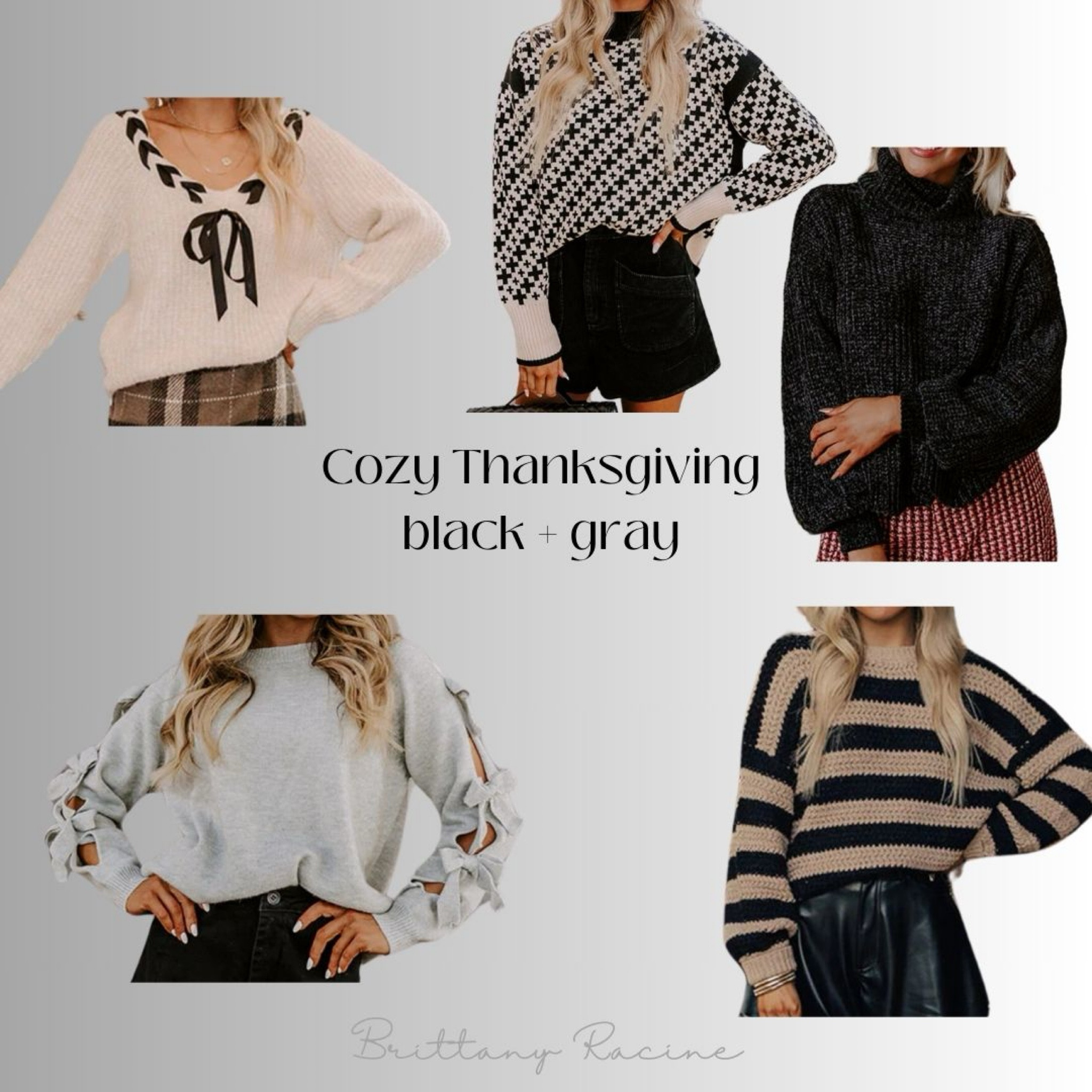Thanksgiving cozy comfy knits sweaters! So cute with leggings (extra stretch) or faux leather 

#LTKSeasonal #LTKGiftGuide #LTKHoliday