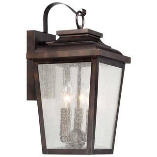 the great outdoors by Minka Lavery Irvington Manor 3-Light Chelsea Bronze Outdoor Wall Lantern Sc... | The Home Depot