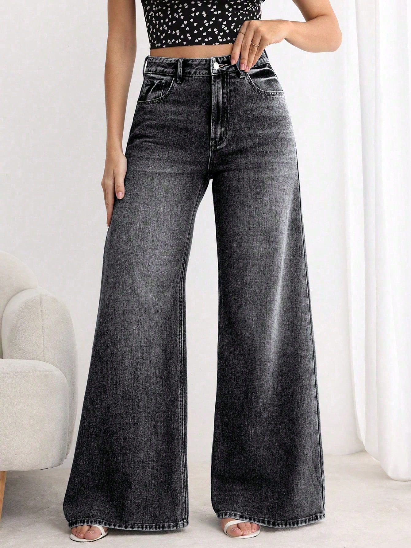Wide Leg Jeans | SHEIN