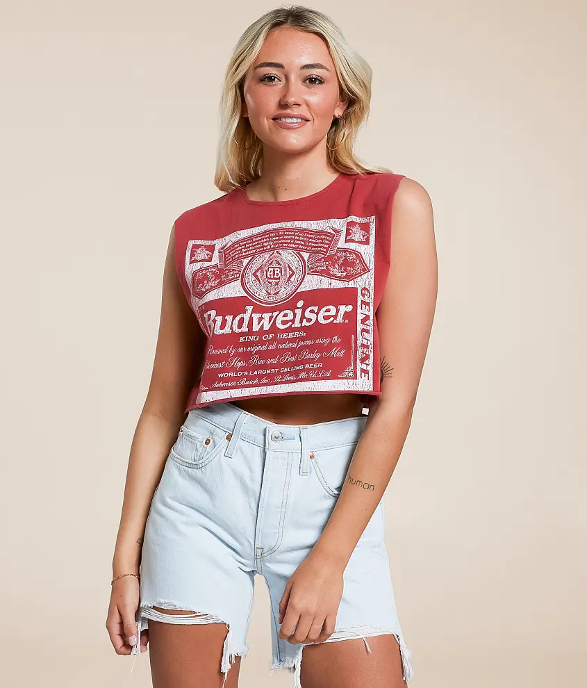 Budweiser® Cropped Tank Top | Buckle