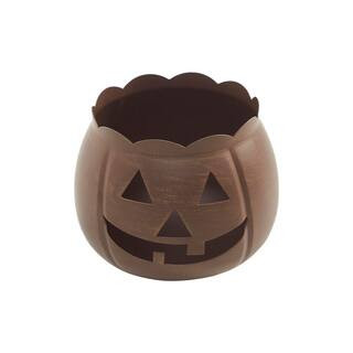4.25 in. Bronze Jack-O-Lantern Halloween Candle Holder | The Home Depot