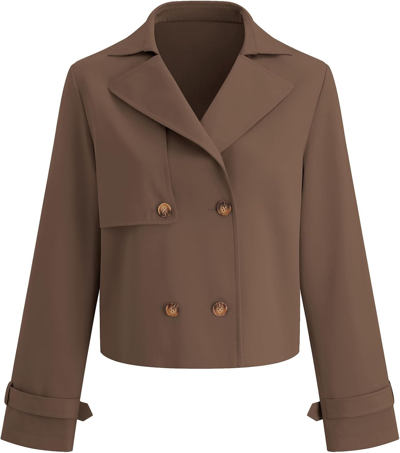 PRETTYGARDEN Cropped Trench Coat For Women Short Jacket | Amazon (US)
