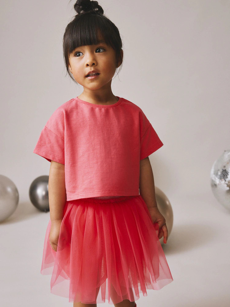 Berry Pink Top and Tutu Skirt Set (3mths-7yrs) | Next US