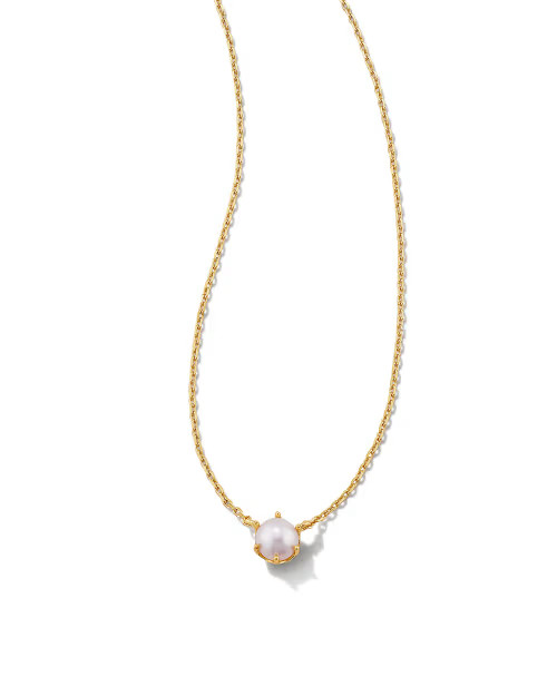 Ashton Gold Pendant Necklace in Freshwater Cultured Pearl | Kendra Scott