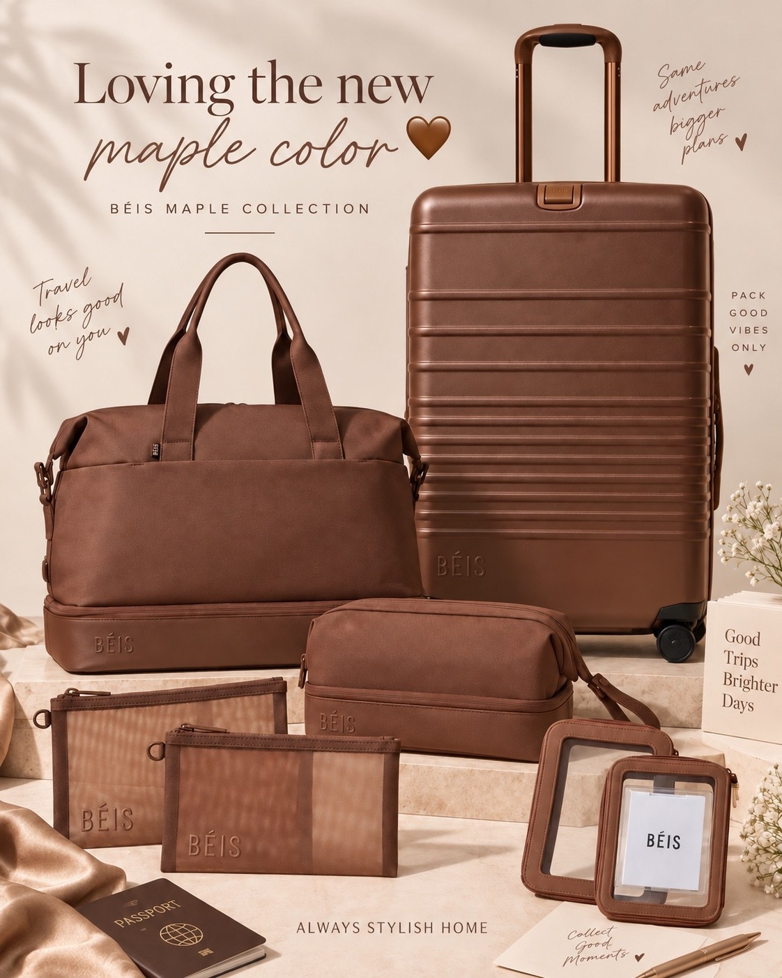 The travel sets are on SALE! Loving this new maple color! Just ordered a set! Travel must have! The best luggage.

#LTKTravel #LTKSaleAlert #LTKootd