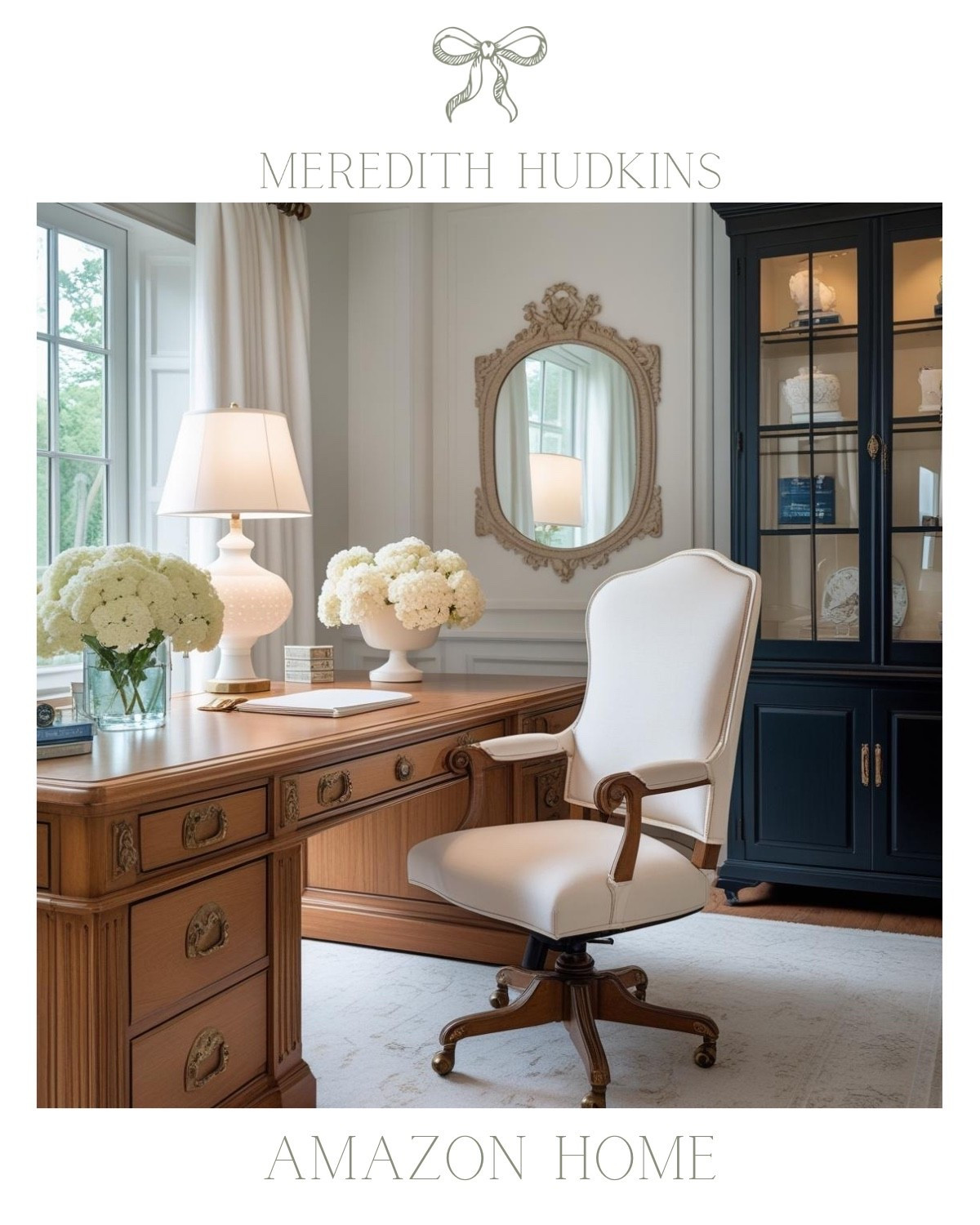 Elegant and serene office space with french country style with coastal influences. Meredith Hudkins, amazon, amazon home, decor, interior design, office, coastal, classic, affordable, natural, artwork

#LTKSaleAlert #LTKFindsUnder100 #LTKHome