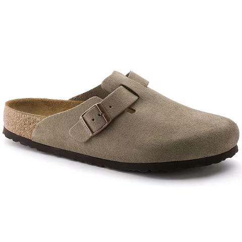 Boston Soft Footbed Suede Leather Taupe | BIRKENSTOCK | Birkenstock USA