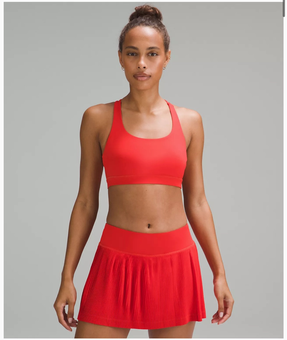 Absolutely loving this HOT HEAT color from Lululemon. ❤️‍🔥 So many great pieces available for summer.  Whether you’re working out at the gym, or heading to tennis lessons, this color is so on trend! And a few of the pieces are already on sale! 

#hotheat #lululemon #red #tennis #sale  

#LTKsalealert #LTKstyletip #LTKfit