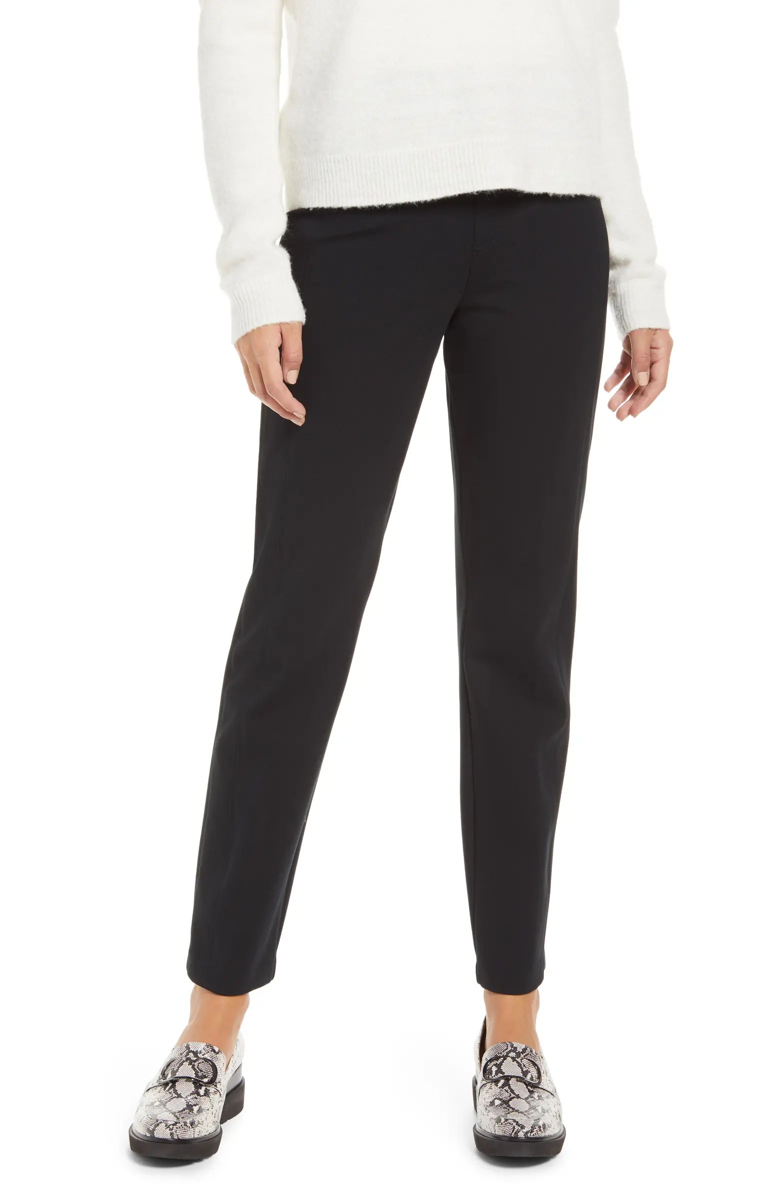 High Waist Straight Leg Ponte Pants | Nordstrom