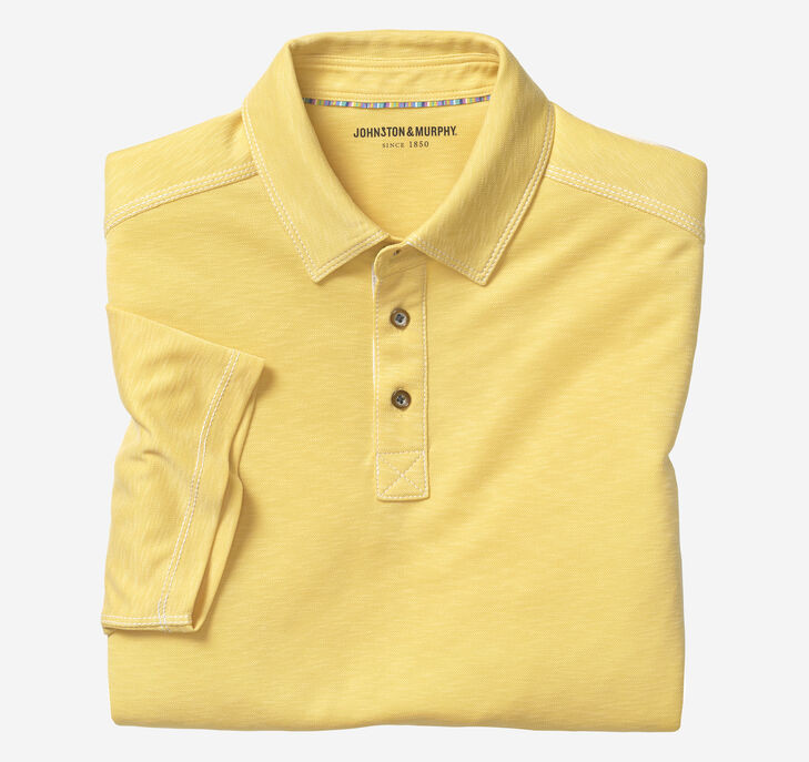 Vintage Slub Polo | Johnston & Murphy