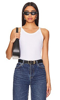 perfectwhitetee Recycled Cotton Ribbed Tank in White from Revolve.com | Revolve Clothing (Global)
