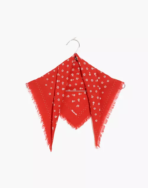 Fringed Organic Cotton Bandana | Madewell