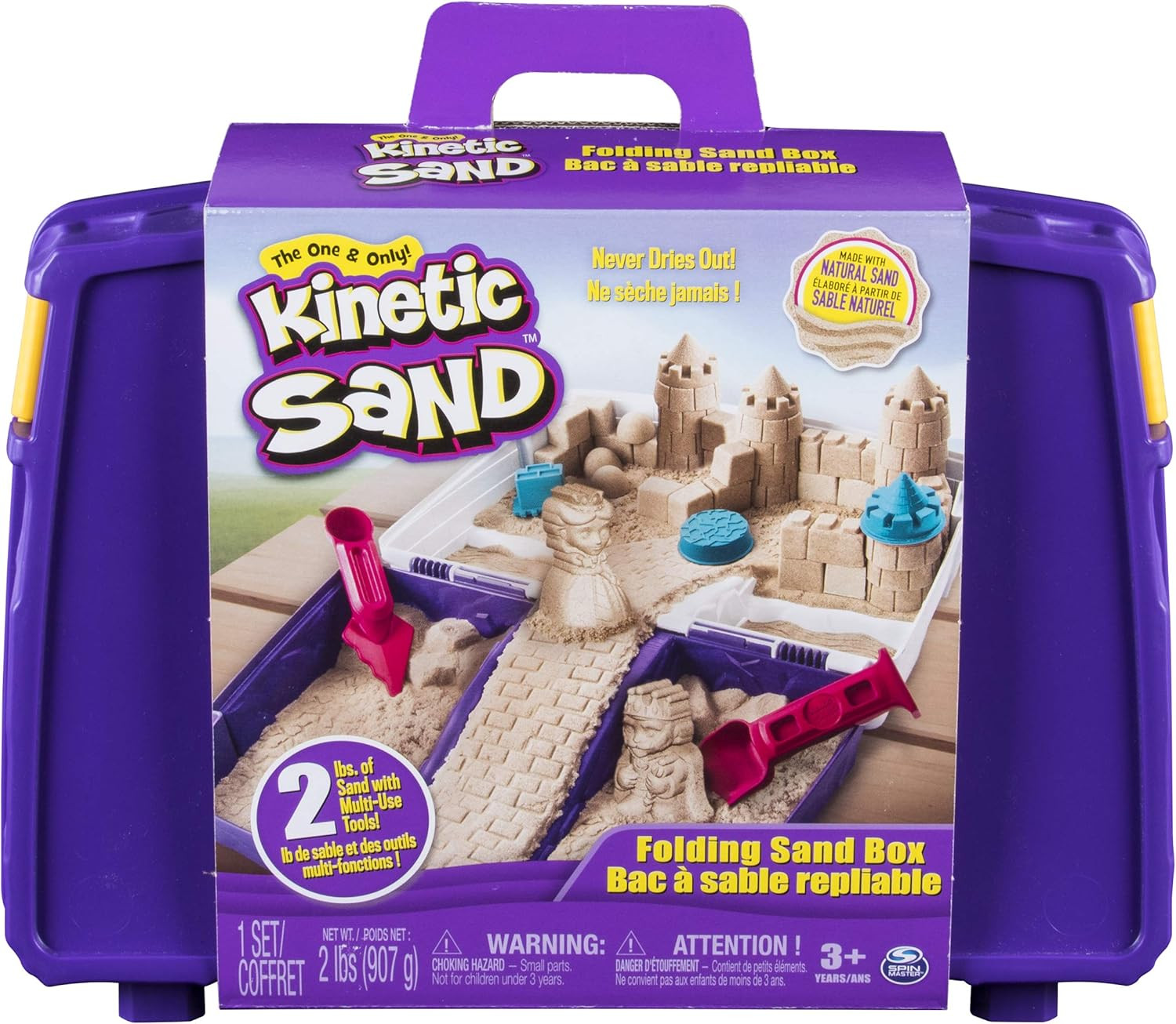 Kinetic Sand, Folding Sand Box with 2 Pounds of Kinetic Sand | Amazon (US)