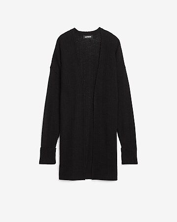 Easy Knit Ribbed Cardigan | Express