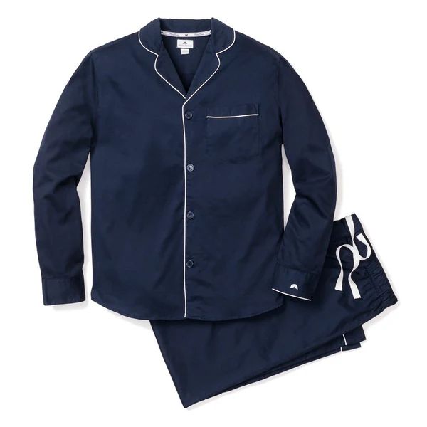Men's Classic Pajamas in Navy Twill | The Avenue